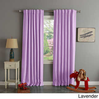 Aurora Home Thermal Rod Pocket 96-inch Blackout Curtain Panel Pair