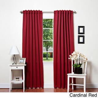Aurora Home Thermal Rod Pocket 96-inch Blackout Curtain Panel Pair