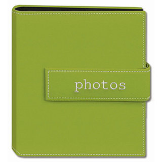 Pioneer Photo Green 4x6 Hook-and-loop Strap Photo Albums (Pack of Two)