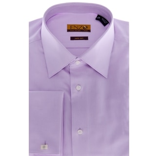Men's Lavender French Cuff Twill Dress Shirt