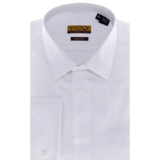 Men's White Twill French-cuffed Shirt