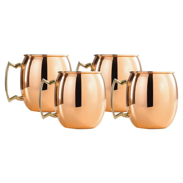 Solid Copper 16-ounce Moscow Mule Mugs (Set of 4)