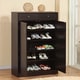 Furniture of America 5-shelf Shoe Cabinet with Two Upper Storage Bins