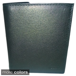 Kozmic Men's Black Leather 'Quadra' Wallet