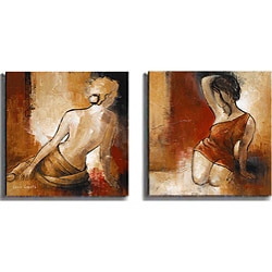Lanie Loreth 'Seated Woman' 2-piece Canvas Art Set