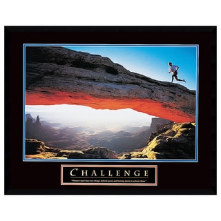 Framed Art Print 'Challenge: Runner' 29 x 23-inch