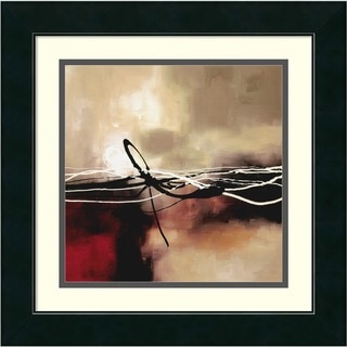 Framed Art Print 'Symphony in Red and Khaki II' by Laurie Maitland 18 x 18-inch