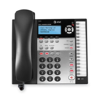 AT&T 1070 4-Line Expandable Corded Small Business Telephone with Call