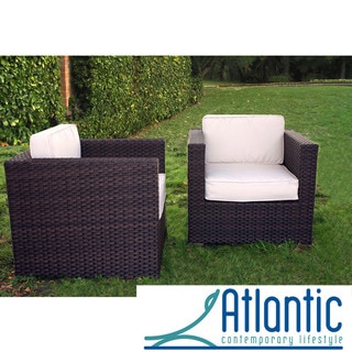 Atlantic Modena Chair Set with Ivory Cushions