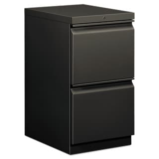 HON Efficiencies Charcoal 19-Inch-Deep 2-Drawer Pedestal File Cabinet