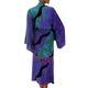 Turquoise Ocean Handmade Artisan Designer Women's Robe - Thumbnail 1