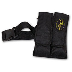 Paintball 2-pocket Black Pod Pouch with Tubes and Belt