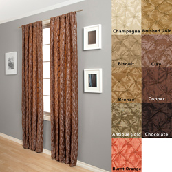 Softline Zanzibar Rod Pocket 84-Inch Geometric Curtain Panel