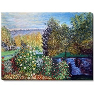 Monet 'Corner of the Garden at Montgeron' Canvas Art