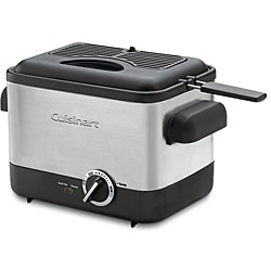 Cuisinart CDF-100 Brushed Stainless Steel Compact Deep Fryer