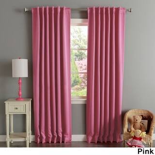 Aurora Home Solid Thermal Insulated 108-inch Blackout Curtain Panel Pair