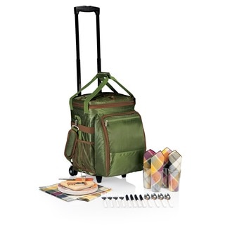 Picnic Time 'Avalanche' Pine Green Wheeled Picnic Cooler
