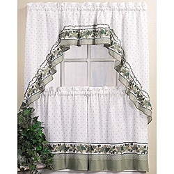 Cottage Ivy 24 inch Curtain Tier/ Swag Set