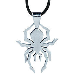 Stainless Steel Spider Necklace
