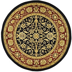 Safavieh Lyndhurst Traditional Oriental Black/ Red Rug (5'3 Round)