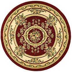 Safavieh Lyndhurst Traditional Oriental Red/ Ivory Rug (8' Round)
