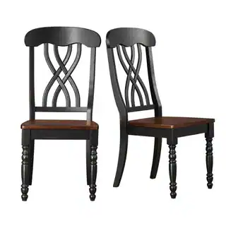 TRIBECCA HOME Mackenzie Country Style Two-tone Side Chairs (Set of 2)