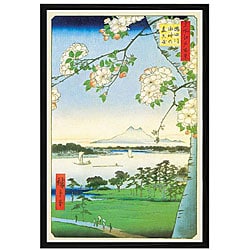 Utagawa Hiroshige 'Cherry Blossoms' Framed Art Print