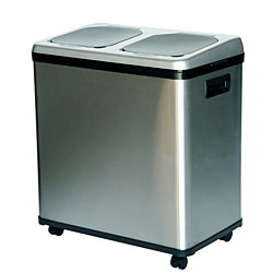iTouchless NX 16-gallon Stainless Steel Recycle Bin
