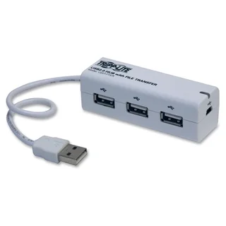 Tripp Lite 3-Port USB 2.0 Hub w/ Built In File Transfer Plug and Play