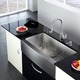 KRAUS 36 Inch Farmhouse Single Bowl Stainless Steel Kitchen Sink with NoiseDefend Soundproofing