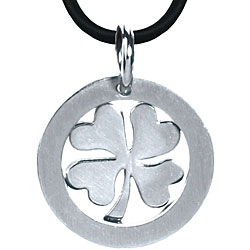 Stainless Steel Shamrock Necklace