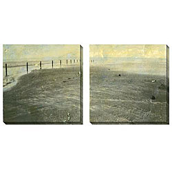 Gallery Direct Sara Abbott 'Beach Series I and II' 2-piece Canvas Art Set