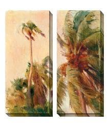 preview thumbnail 2 of 1, Gallery Direct Allyson Krowitz 'Beach Palm' Oversized Canvas Art Set