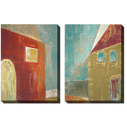 Gallery Direct Jane Bellows 'The House' Oversized Canvas Art Set