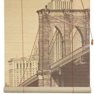 Handmade Brooklyn Bridge 36-inch Bamboo Blind (China)