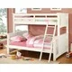 Thumbnail 3, Furniture of America Daan Cottage Walnut Twin/Full Solid Wood Bunk Bed. Changes active main hero.