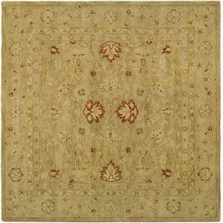Safavieh Handmade Majesty Light Brown/ Beige Wool Rug (8' Square)