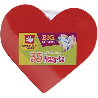 Creative Hands Big Shapes 'Hearts' Foam Shapes (Package of 35)