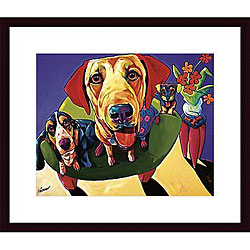 Ron Burns 'Molly, Moe & Jack' Wood Framed Art Print