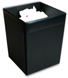 Dacasso 1000 Series Classic Leather Square Waste Basket