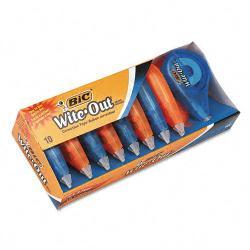 BIC Wite-Out Non-Refillable Correction Tape (Box of 10)