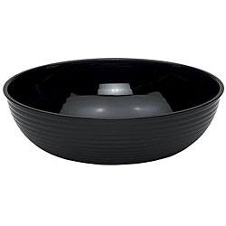 Cambro 23-in Black Round Ribbed Bowl