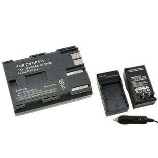 INSTEN Camera Battery and Charger for Canon Rebel EOS/ 20D/ 30D/ 40D/ D60/ G5