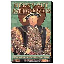 Wilbur Pierce 'Henry VIII Dating Service' Giclee Canvas Art