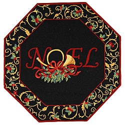 Safavieh Hand-hooked Noel Black Wool Rug (5'6 Octagonal)