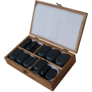 Basalt Lava 36-piece Hot Stone Massage Kit