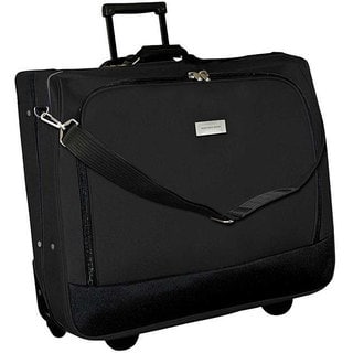 Geoffrey Beene Black Wheeled Carry-On Garment Bag
