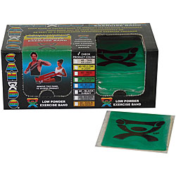 Cando Green Latex Exercise Bands 4-foot strips (Pack of 40)