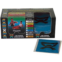 Cando Blue Latex 4-foot Strip Exercise Bands (Pack of 40)