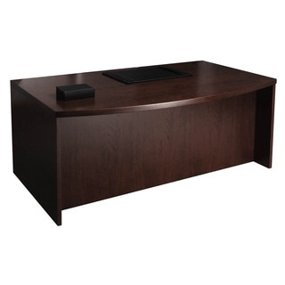 Mayline Mira Series 66-inch Bow-front Desk Shell
